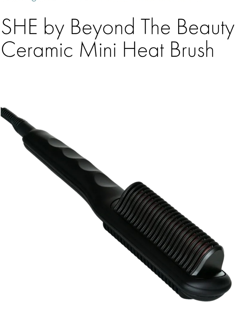 Black Ceramic Mini Heat Brush
